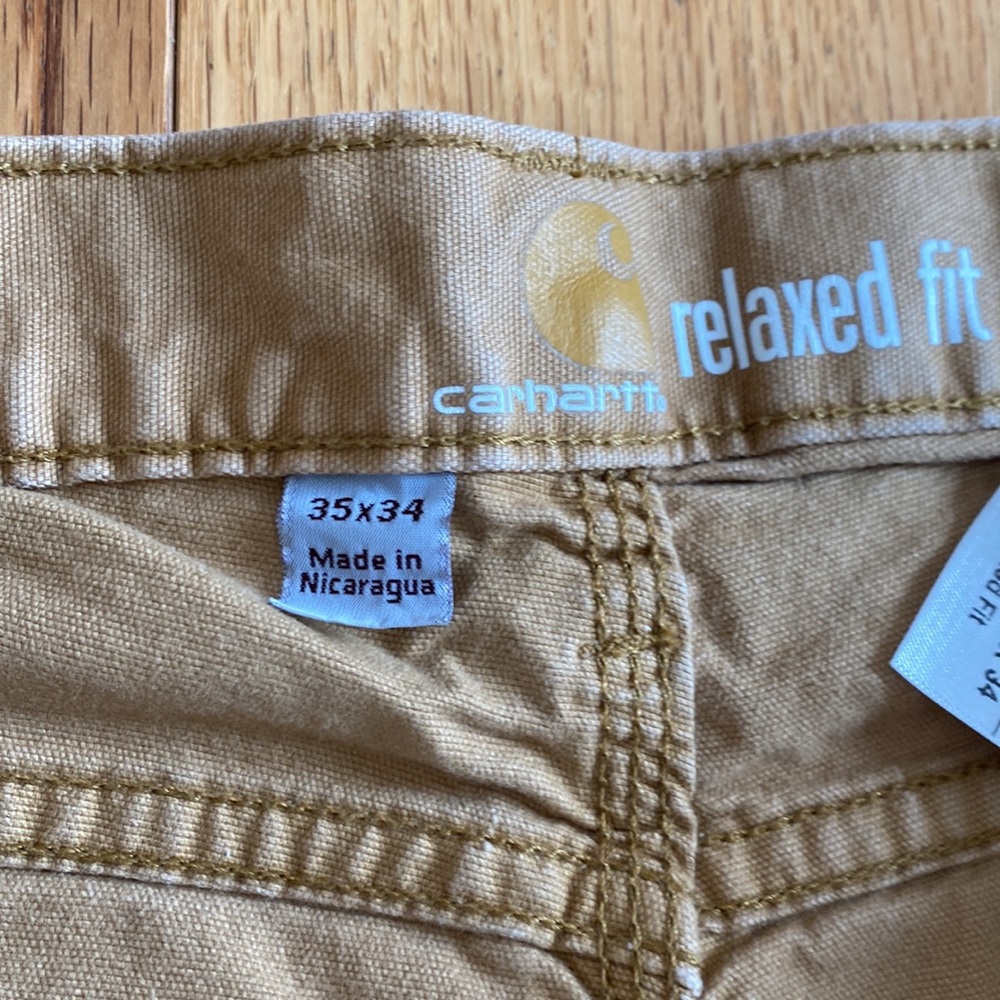 Charhartt relaxed fit pants.  35x34 - Picture 3 of 8